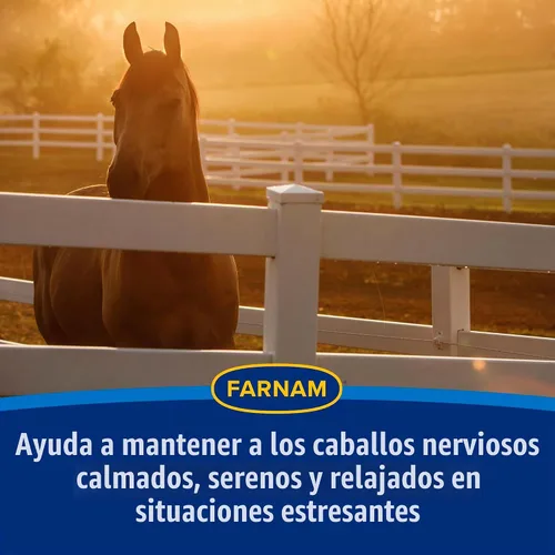 Vista 5 de Farnam Quietex II - Suplemento calmante para caballos, ayuda a controlar el comportamiento nervioso y mantener a los caballos tranquilos