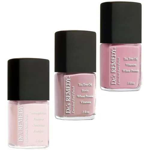 Vista 15 de Dr's Remedy - Kit de 3 esmaltes de uñas, kit ANNIVERSARY, fortalecedor de uñas enriquecido natural, no tóxico y orgánico, BRAVE Berry/TOTAL esmalte