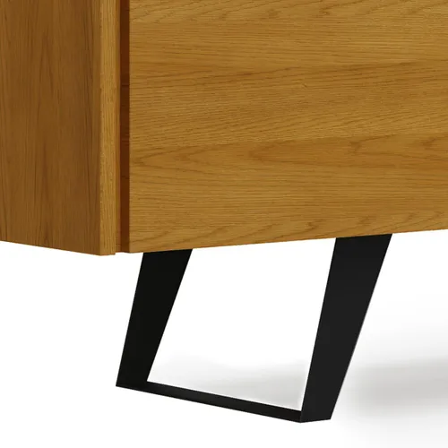 Vista 9 de SIMPLIHOME Lowry - Soporte para TV, consola de madera maciza de mango de 72 pulgadas de ancho en chapa de roble, moderno centro de entretenimiento
