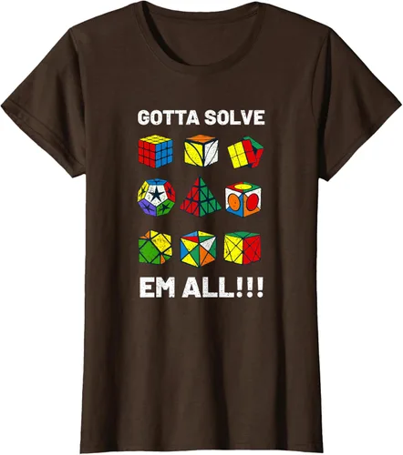 Vista 20 de Camiseta competitiva Puzzle Cube Gotta Solve Em All Speed Cubing