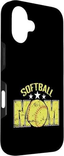 Vista 3 de Softball Mom Sports Parent Team Supporter Case for iPhone 16