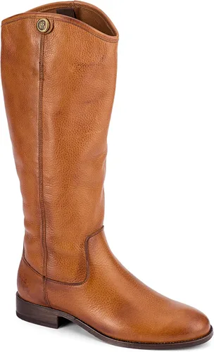 Vista 3 de Frye - Botas altas Melissa Button 2 con estilo ecuestre para mujer hechas de cuero vintage y resistente con herrajes de metal antiguo y suela