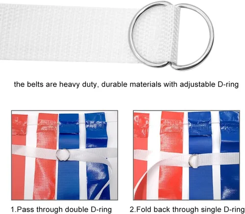 Vista 2 de Flag Football Belt, 14 Player Flag Football Set with Belt and Flags, Flag Football Training Equipment for Kids and Adults