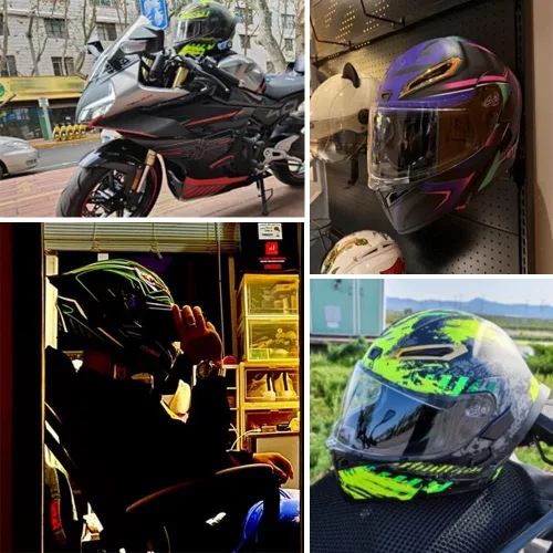 Vista 6 de Casco de motocicleta Bluetooth modular, casco moto plegable con visera interior, visera solar, doble lente de seguridad, casco aprobado por DOT