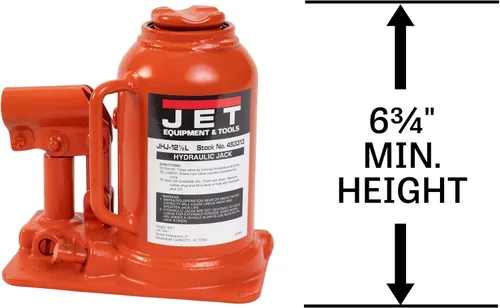 Vista 3 de JET Gato hidráulico de botella de perfil bajo de 12.5 toneladas con mango (JHJ-12-1/2L)