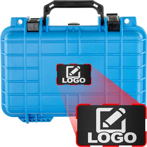 Vista 8 de Eylar Caja rígida para equipo de protección y cámara con placa de logotipo personalizada, caja seca impermeable con espuma de 11.6 pulgadas, 8.3