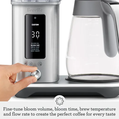 Vista 5 de Breville Máquina de café de goteo Luxe BDC415BTR, trufa negra, jarra de vidrio