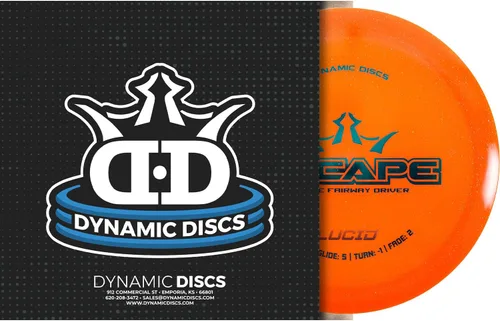 Vista 3 de Discos dinámicos Lucid Escape Disc Golf Driver Disco de golf estable Fairway Frisbee 6.00 oz Plus El color del sello puede variar