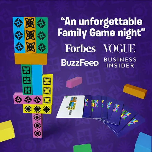 Vista 4 de Blockwork by Uzzle Games - Juego de mesa familiar de ritmo rápido - Múltiples niveles de dificultad - Juego de rompecabezas agradable y desafiante