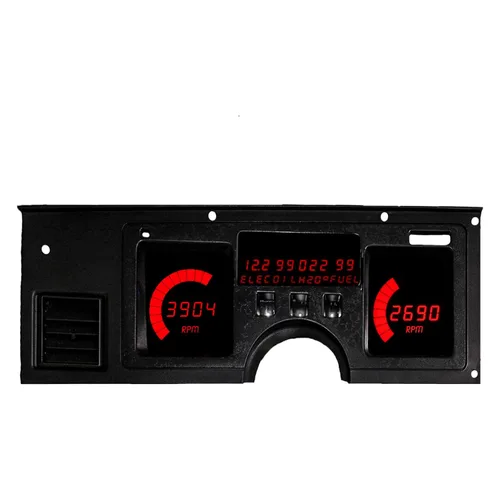 Vista 2 de Intellitronix C4 Corvette 1984-1989 - Medidor digital para salpicadero, solución de ajuste directo, LED azul brillante de larga duración
