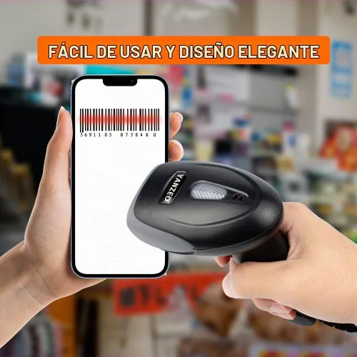 Vista 2 de YANZEO Escáner con cable del código de barras del PDA del CCD del USB