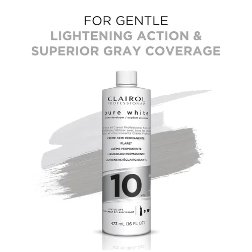 Vista 5 de Clairol Professional Pure White 10 Volume Hair Developers for Lightening & Gray Coverage