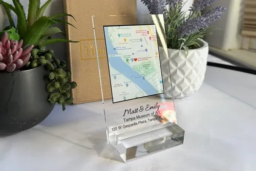 Vista 2 de Tina&Co Where it all Began Map, Where We First Met, Custom First Date Anniversary, Wedding Anniversary Map, Christmas Gifts, Valentines Day, Custom