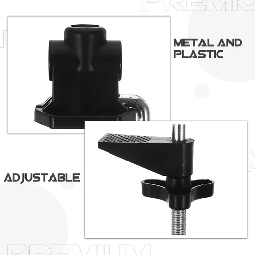 Vista 4 de YARNOW Abrazadera de escritorio de metal, paquete de 3 clips universales para lámpara de mesa con base fija para lámparas de brazo oscilante