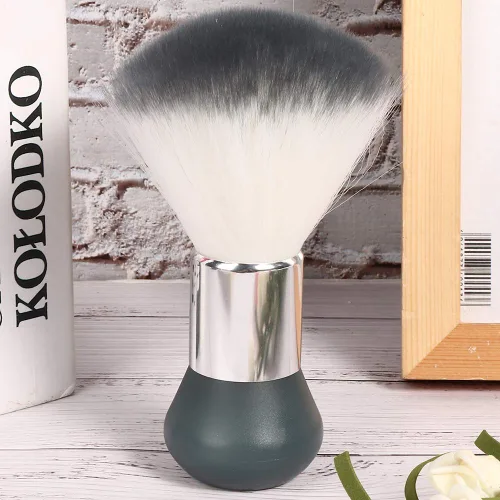 Vista 2 de Chrees Cepillo de plumero para el cuello, cepillo de barrido de pelo suave y roto para peluquería, cepillo de limpieza de cabello roto, herramienta