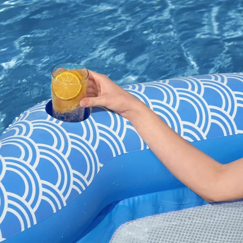 Vista 6 de Bestway H2OGO! Flotadores de piscina de felpa de lujo Salones individuales y dobles y tumbonas para adultos