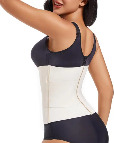 Vista 6 de VENDAU Entrenador de cintura para mujer, faja moldeadora de cintura para el vientre inferior, faja moldeadora de cintura, corsé de control