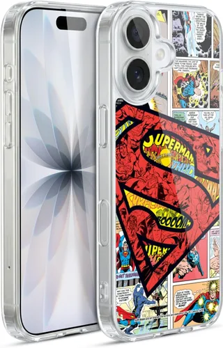 Vista 11 de Head Case Designs Funda de gel con licencia oficial de Superman DC Comics Collage Comicbook Art [protección de grado militar] compatible con Apple