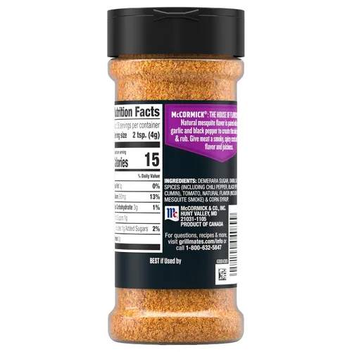 Vista 12 de McCormick Grill Mates Mesquite Rub, 4.87 onzas