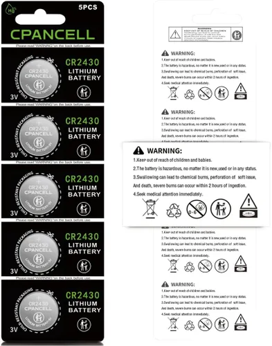 Vista 6 de CPANCELL Baterías de litio CR2430 3V Batería de alta capacidad (5 unidades)