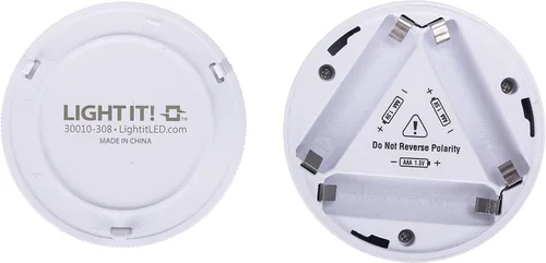Vista 9 de 3 luces LED Fulcrum de golpecito (funciona con baterías, color plateado), 30010-308, 120 volts