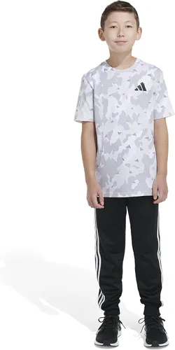 Vista 3 de adidas Boys' Short Sleeve Cotton Allover Bos T-Shirt