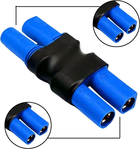 Vista 6 de EC5 hembra a EC5 conector hembra sin adaptador de cable, adaptador de conector EC5 para RC FPV Car Plane Drone LiPo batería EC5 conversión de puerto