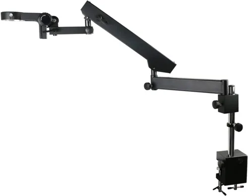 Vista 2 de Microscope Kit Bracket Arm 76mm Microscope Stand for Stereo Trinocular Microscopio Microscope Lens Adapters (Color : A)