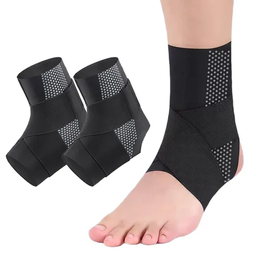 Vista 8 de Tobilleras para mujeres y hombres, 2 piezas de manga de compresión de tobillo para fascitis plantar, alivio de la fascitis plantar, calcetines