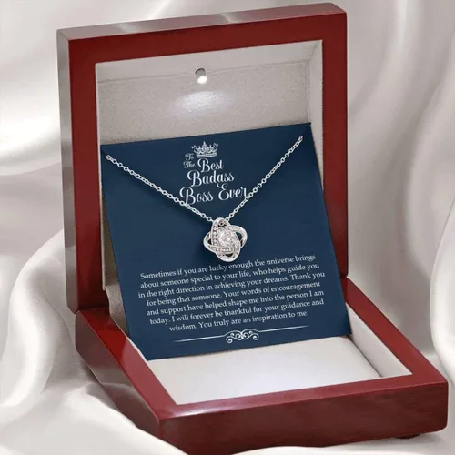 Vista 3 de 1988HUYHOAT To The Best Badass Boss Collar regalo para ella, regalo de jefa, mejor jefe de la historia, regalo para mujeres, regalo para jefas