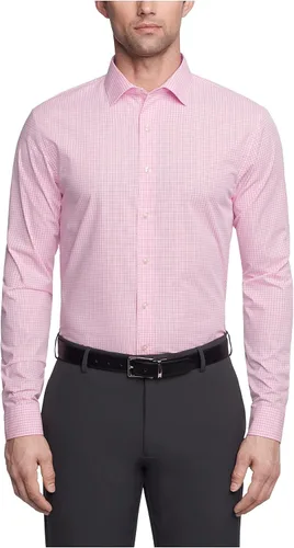 Vista 31 de Kenneth Cole - Camisa de vestir para hombre, corte ajustado, cuadros y rayas (estampadas)