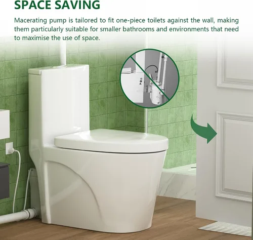 Vista 6 de SUPERFLO Sistema de inodoro Upflush para inodoro macerador de sótano