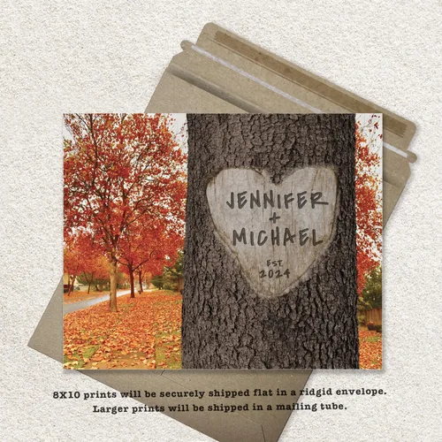 Vista 4 de Impresión personalizada para parejas y familias – Regalo de boda, aniversario o nuevo hogar – Nombres y fecha personalizados – Arte de pared