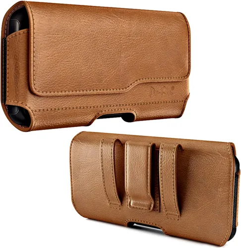 Vista 8 de DeBin Funda para iPhone 17 17 Pro 16 16e 16 Pro 15, 15 Pro 14 13 12 11 X Xs 10 XR, Galaxy S25 S24, S23, S22 - Soporte para cinturón de teléfono