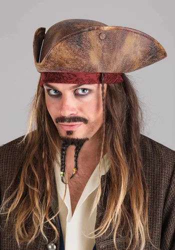 Vista 7 de Disfraz de pirata de Jack Sparrow de lujo para adultos