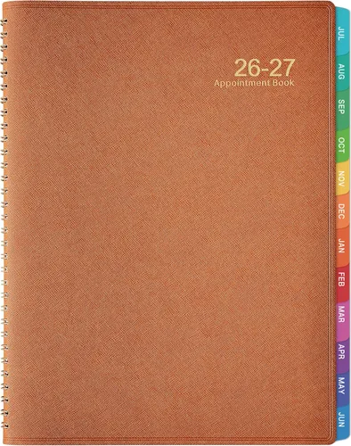 Vista 9 de Agenda de citas 2026-2027, agenda diaria de 53 semanas 2026-2027, julio 2026 a junio 2027, planificadores diarios por hora de 9 x 11 pulgadas