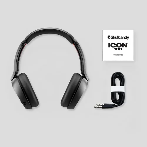 Vista 9 de Skullcandy Icon 180 Wireless On-Ear Bluetooth Headphones - True Black Negro verdadero