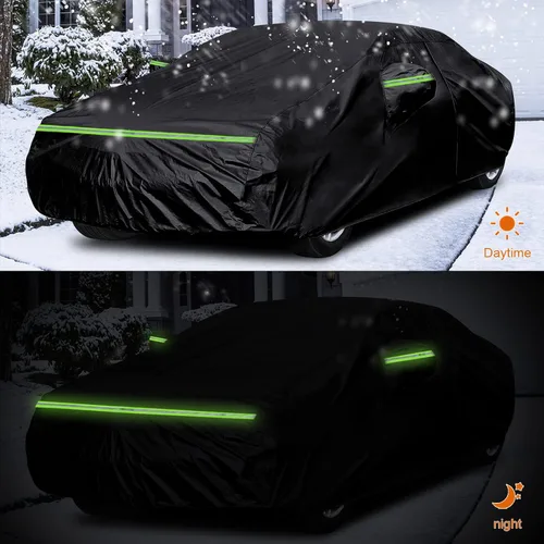 Vista 4 de Fundas impermeables para automóvil de repuesto para Cadillac CT4 2019-2025, cubierta para automóvil de 6 capas para todo clima con puerta