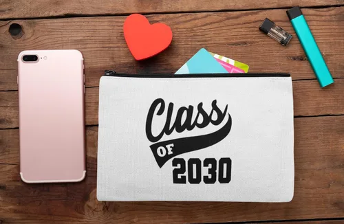Vista 7 de Adhesivo de graduación para planchar, calcomanía para camisa de clase de 2030, parche de graduación HTV para graduados, color de tamaño de selección