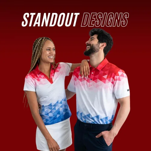 Vista 7 de YATTA GOLF - Camiseta polo de golf de alto rendimiento para hombre