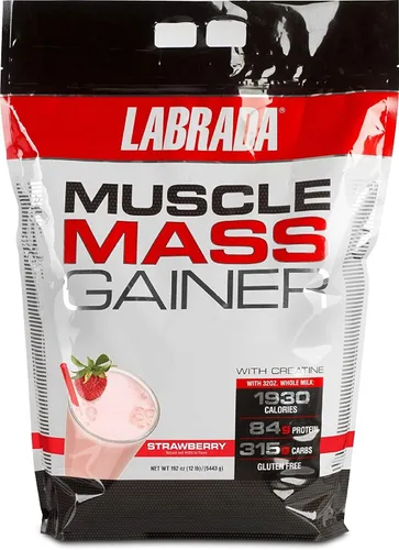 Vista 3 de Labrada Nutrición Ganador de masa muscular, chocolate, 12 libras