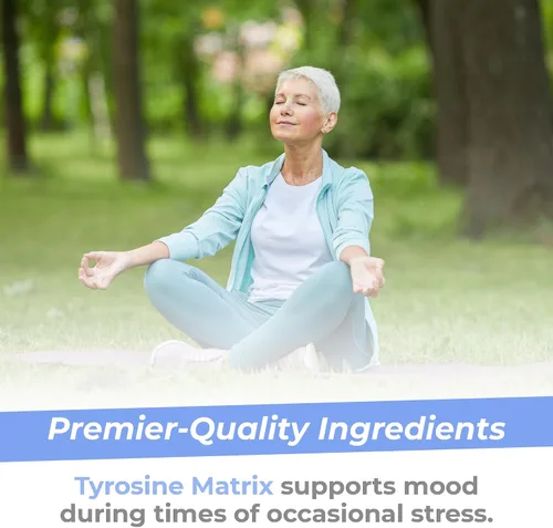 Vista 6 de Premier Research Labs Matriz de tirosina – Contiene aquamina, Rhodiola Rosea, cúrcuma orgánica y salvia china – Soporte de neurotransmisores