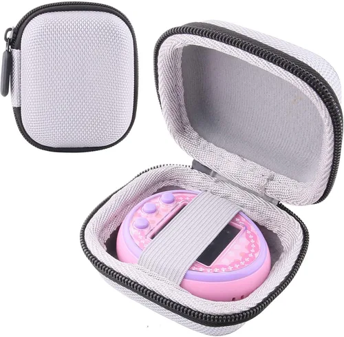 Vista 8 de Estuche de transporte de almacenamiento duro para Tamagotchi On Interactive Pet Game (rosa)