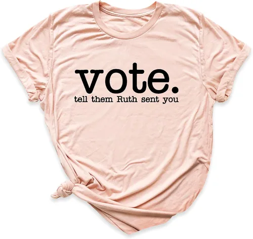 Vista 6 de VOTE Tell Them Ruth Sent You camiseta, Ruth Bader Ginsburg Camisa, Notorious camiseta, Send Me RBG Tee, Camiseta de la igualdad de los derechos