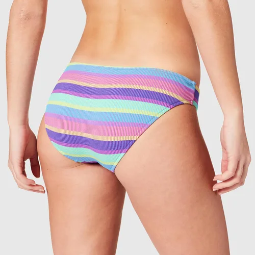 Vista 3 de Seafolly Bañador Hipster para Mujer Baja Stripe Purple Haze