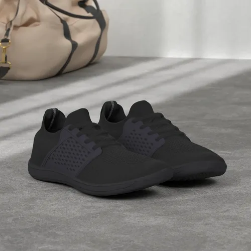 Vista 2 de WHITIN - Tenis minimalistas anchas para hombre, suela plana sin caída, estabilidad en el mediopié