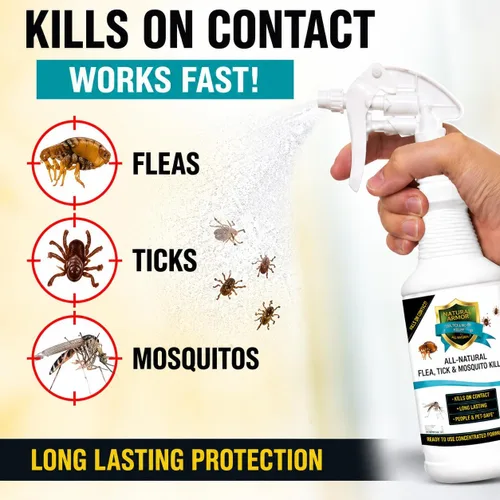 Vista 8 de Asesino de pulgas, garrapatas y mosquitos totalmente natural - 128 oz galón