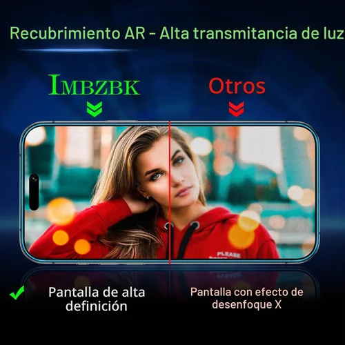 Vista 3 de IMBZBK [Eliminación automática de polvo] Paquete de 3 protectores de pantalla mate para iPhone 17 Pro Max [grado militar] accesorios, película