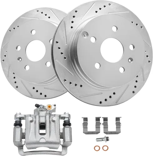 Vista 17 de Detroit Axle - Kit de freno trasero para Chevy GMC Silverado Sierra Suburban Yukon XL 1500 Astro Tahoe Safari Rotores de freno de disco Reemplazo
