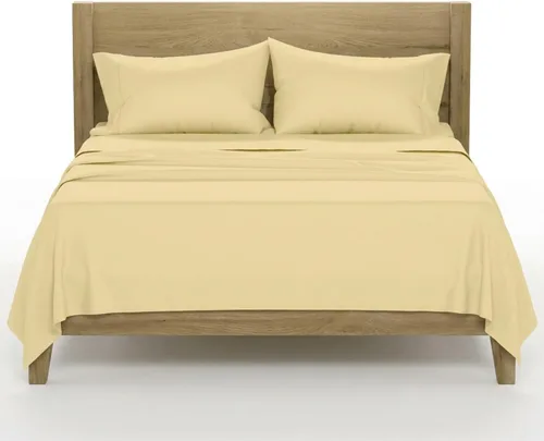 Vista 44 de TEXAS LINEN CO. Juego de 2 fundas de almohada 100% de algodón egipcio, tamaño estándar/Queen, fundas de almohada de lujo de alta serie color beige